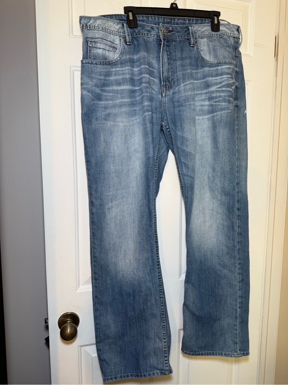 Buffalo David Bitton SIX Jeans 38X32 Slim Straight Class 1 Series Distressed